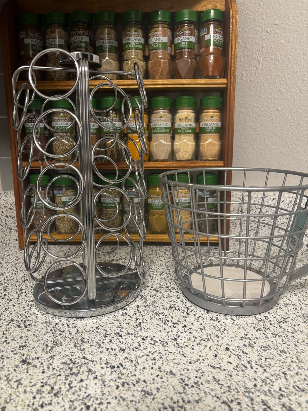 Keurig Silver Metal K-Cup Carousel and Coffee Pod Basket